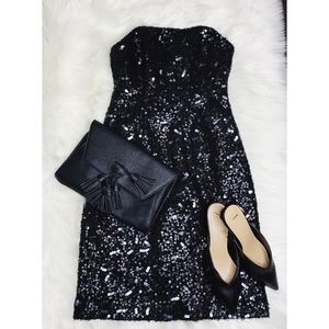 Black Banana Republic Sequin Dress